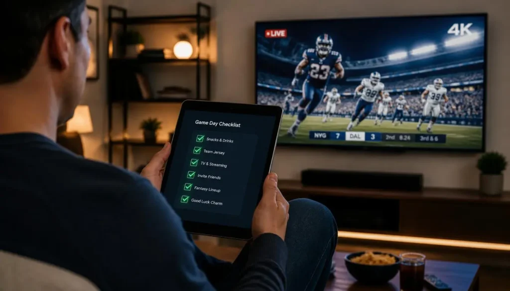A tablet showing a checklist used to compare top IPTV providers on speed and stability
